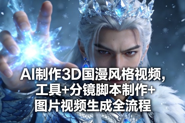 AI制作3D国漫风格视频，工具+分镜脚本制作+图片视频生成全流程-58创客
