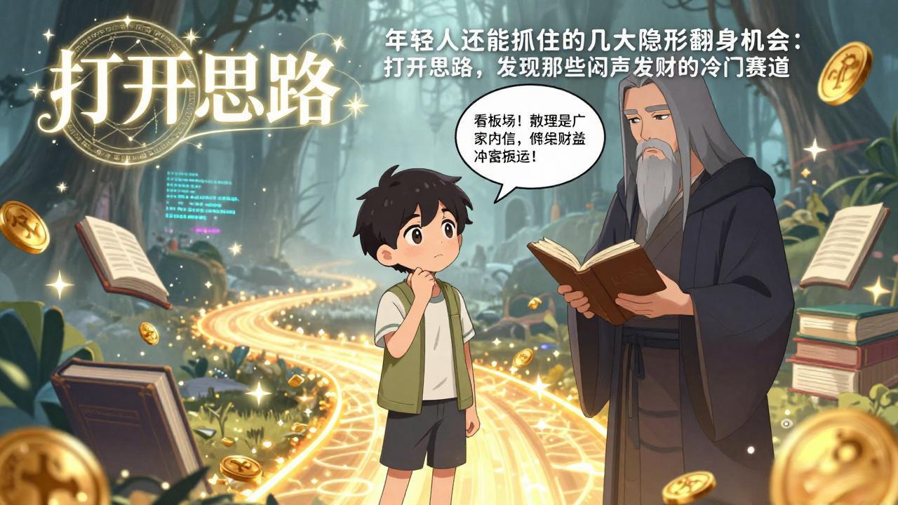 付费文1+2：年轻人还能抓住的几大隐形翻身机会：打开思路，发现那些闷声发财的冷门赛道-58创客