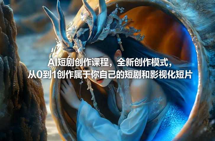 AI短剧创作课程，全新创作模式，从0到1创作属于你自己的短剧和影视化短片-58创客