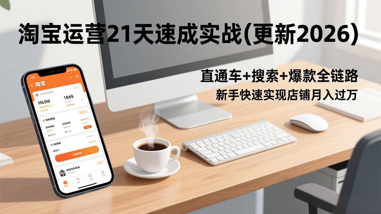 淘宝运营21天速成实战(更新3月-58创客