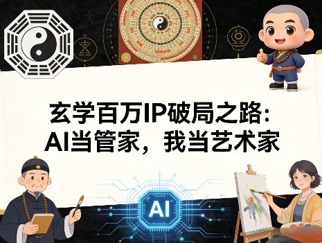 玄学百万IP破局之路：AI当管家，我当艺术家-58创客