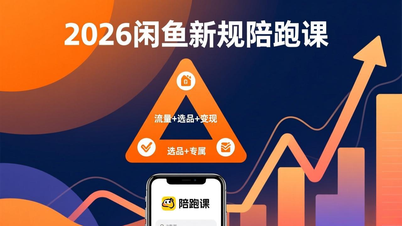 2026闲鱼高阶陪跑课全新上线，带你吃透新规玩转选品流量，从零搭建稳定变现盈利体系-58创客