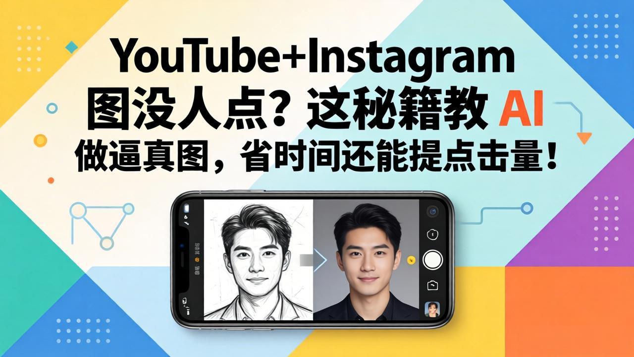 YouTube+Instagram图没人点？这秘籍教 AI 做逼真图，省时间还能提点击量-58创客