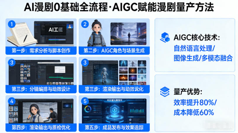 AI漫剧0基础全流程，快速掌握AIGC赋能的漫剧量产方法-58创客