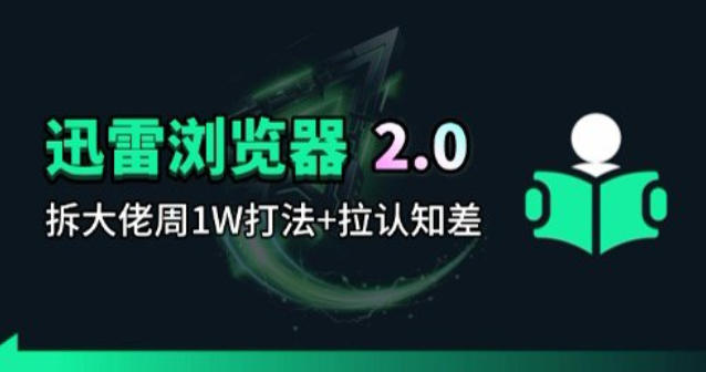 迅雷浏览器项目2.0_拆个大佬周1W的打法-58创客