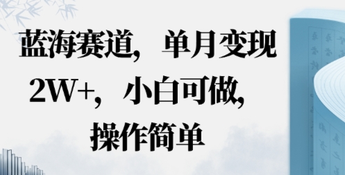 蓝海赛道，小红书私域项目，单月变现2W+，小白可做，操作简单-58创客网