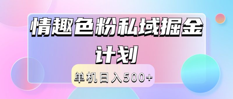 2024情趣色粉私域掘金天花板日入500+后端自动化掘金-58创客