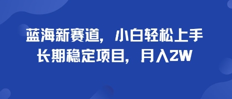 蓝海新赛道，小白轻松上手，长期稳定项目，月入2W-58创客网