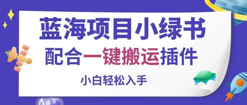 蓝海项目小绿书，配合一键搬运插件，小白轻松入手-58创客