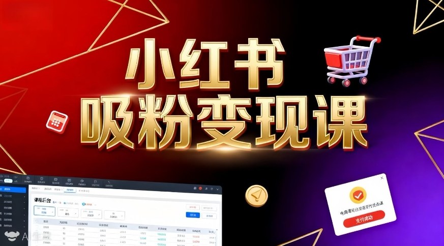 《小红书吸粉变现》当天变现不是梦!揭秘小红书吸粉变现的财富密码-58创客