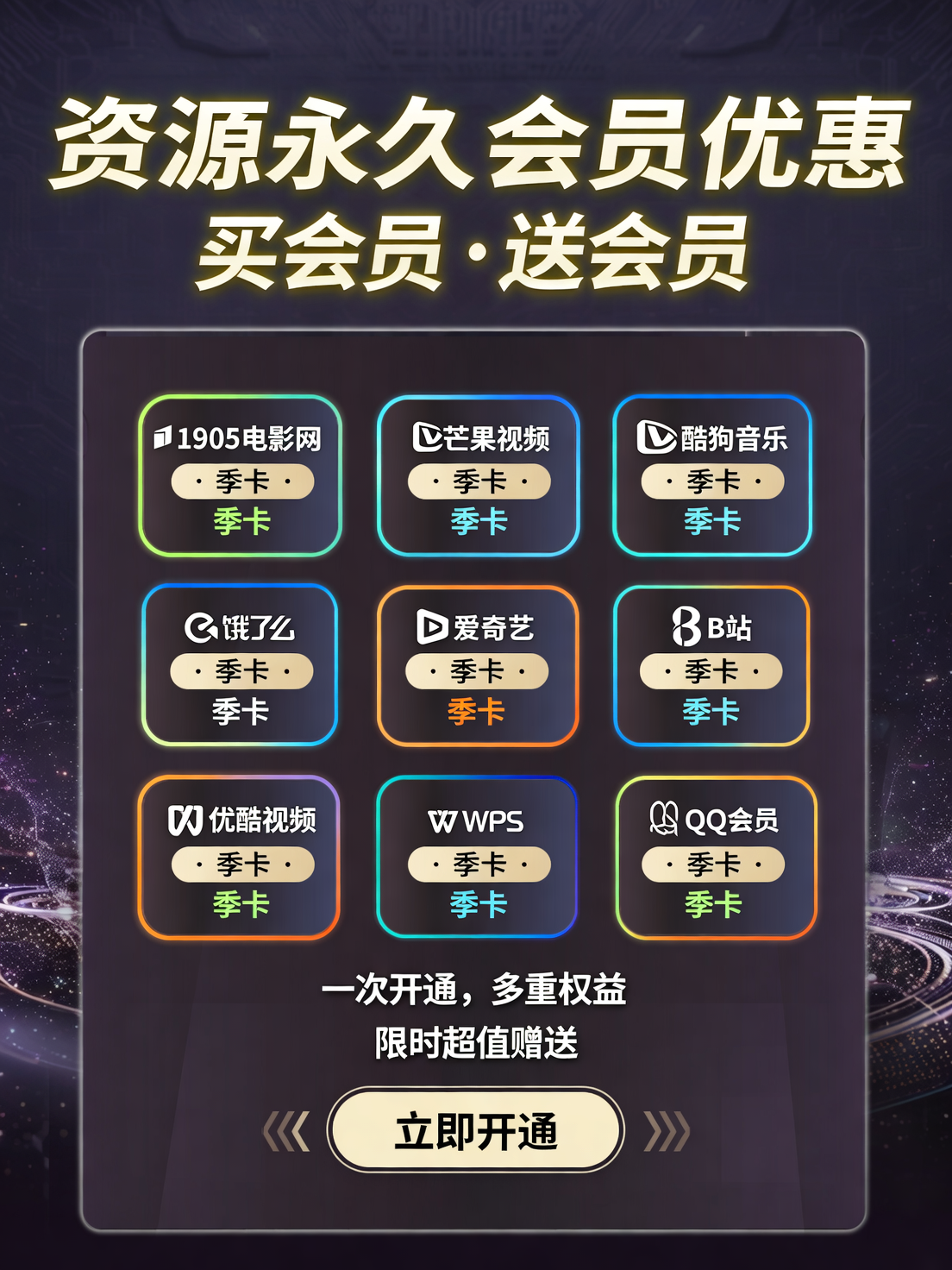 图片[1]-🔥资源永久会员优惠+赠送会员-58创客