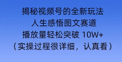 Deepseek和即梦结合，做一个【人生图文感悟】的视频号-多米联创