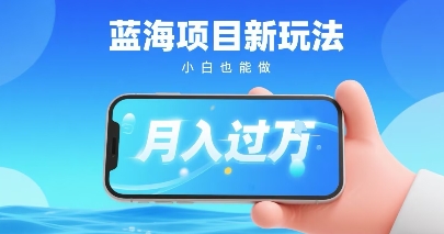 小红书蓝海项目新玩法，一部手机即可月入过W，推荐小白做非常简单认可度超高-58创客网