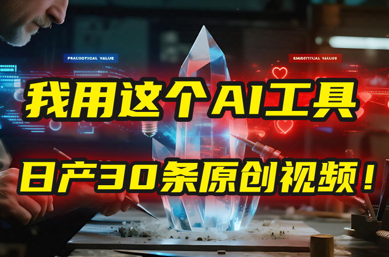 别再真人出镜了！我用这个AI工具，1张照片就能日产30条原创视频！-58创客网