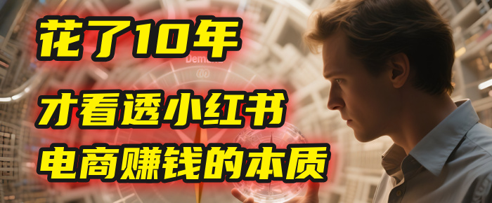 我花了10年，才看透小红书电商赚钱的2个字：本质-58创客网