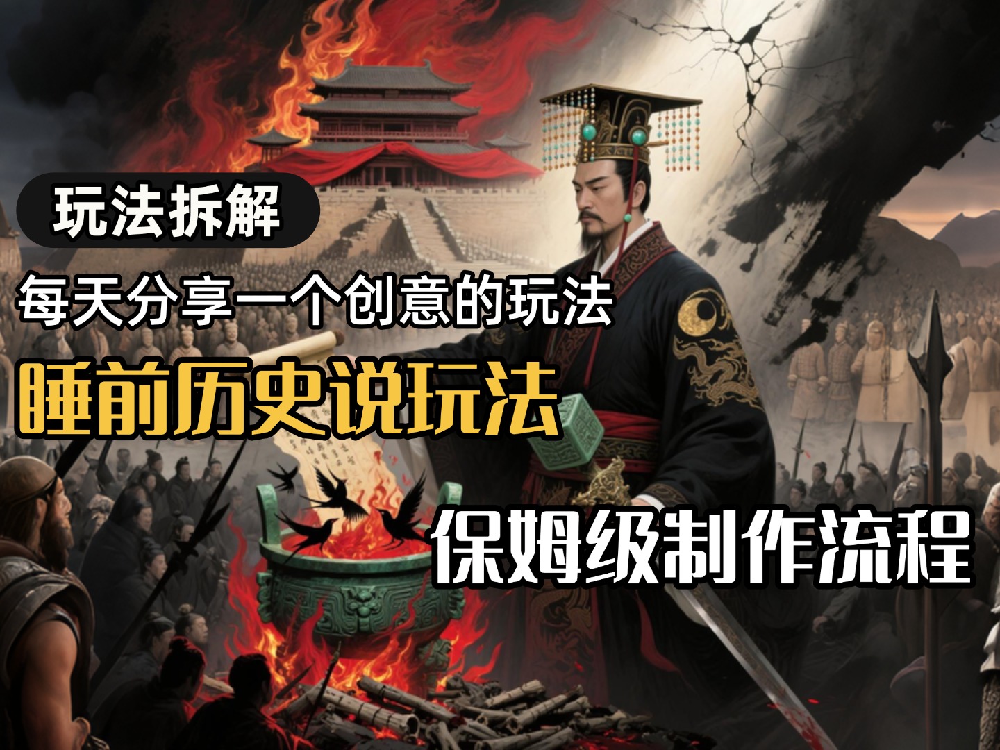 13条作品涨粉24.5万，全流程拆解睡前历史说，保姆级教程-58创客网