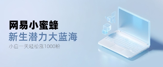 网易小蜜蜂，最新大蓝海项目，单日轻松日涨千粉-58创客网