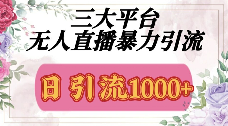 三大平台无人直播引流，吸引精准创业粉-58创客网