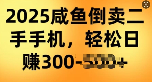 2025闲鱼倒卖二手手机，高客单，高利润，轻松日入3张-多米联创