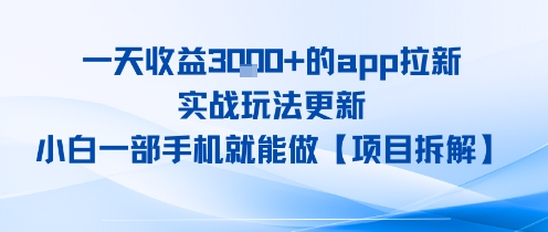 一天收益1k+的app拉新，实战玩法更新，小白一部手机就能做【项目拆解】-多米联创
