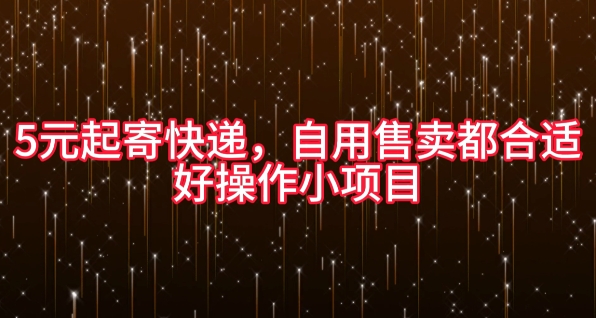 5元起寄快递，自用售卖都合适，好操作小项目-多米联创