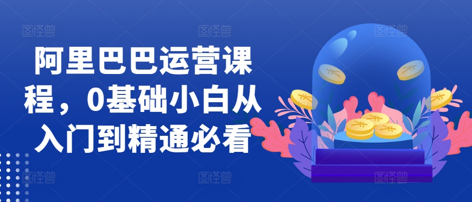 阿里巴巴运营课程，0基础小白从入门到精通必看-多米网络
