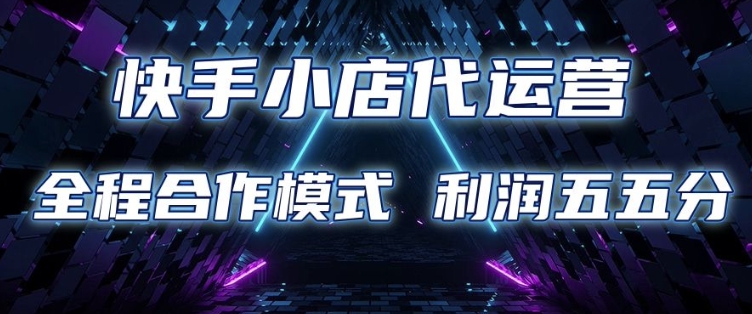 快手小店代运营 限时托管计划 合作模式 利润五五分成【揭秘】-多米网络