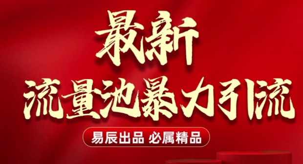 最新“流量池”无门槛暴力引流(全网首发)日引500+-多米网络