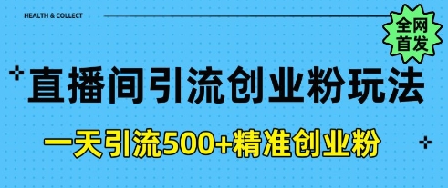 直播间引流创业粉，一天引流500+精准创业粉-多米网络