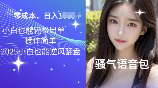 2025骚气导航语音包项目，零基础小白单日变现多张-多米网络