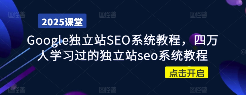 Google独立站SEO系统教程，四万人学习过的独立站seo系统教程-多米网络