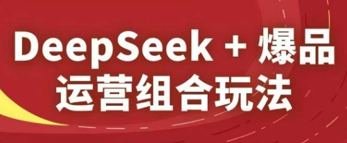 DeepSeek+爆品运营组合玩法，2025淘系精品课-多米网络