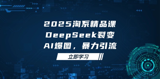2025 淘系精品课，DeepSeek 裂变，AI 爆图，暴力引流-多米网络