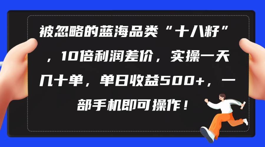 被忽略的蓝海品类“十八籽”，10倍利润差价，实操一天几十单 单日收益500+-多米网络