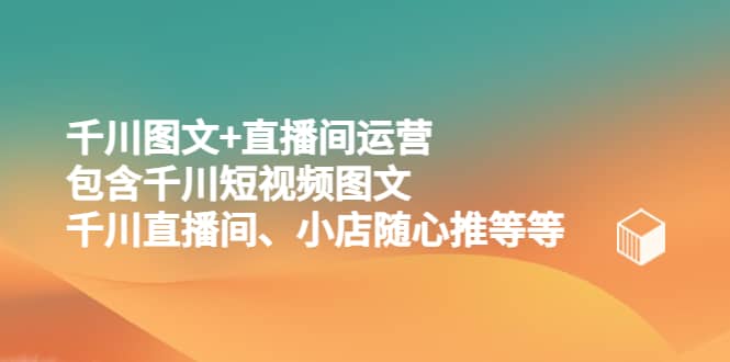 千川图文+直播间运营，包含千川短视频图文、千川直播间、小店随心推等等-多米网络