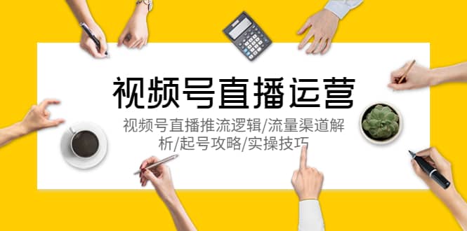 视频号直播运营，视频号直播推流逻辑/流量渠道解析/起号攻略/实操技巧-多米网络