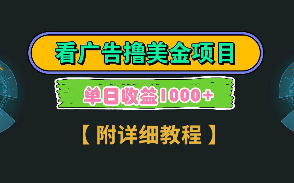 Google看广告撸美金，3分钟到账2.5美元 单次拉新5美金，多号操作，日入1千+-多米网络