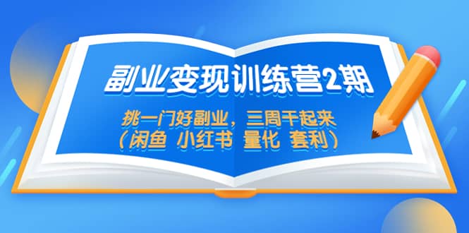 副业变现训练营2期，挑一门好副业，三周干起来（闲鱼 小红书 量化 套利）-多米网络