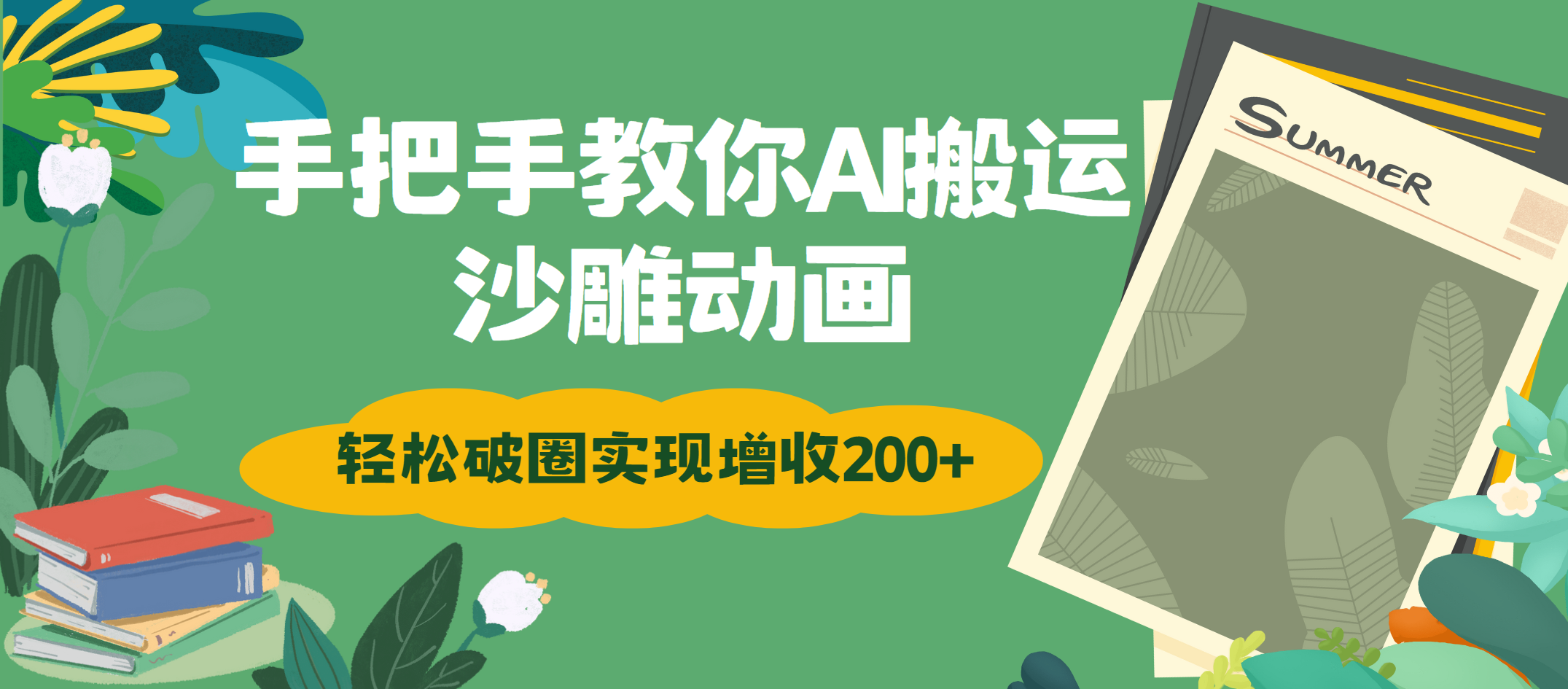 手把手教你用AI搬运沙雕动画轻松破圈实现增收200+-多米网络