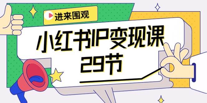 小红书IP变现课：开店/定位/IP变现/直播带货/爆款打造/涨价秘诀/等等/29节-多米网络
