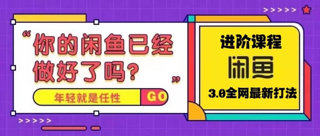 火爆全网的咸鱼玩法进阶课程，咸鱼进阶课程-多米网络