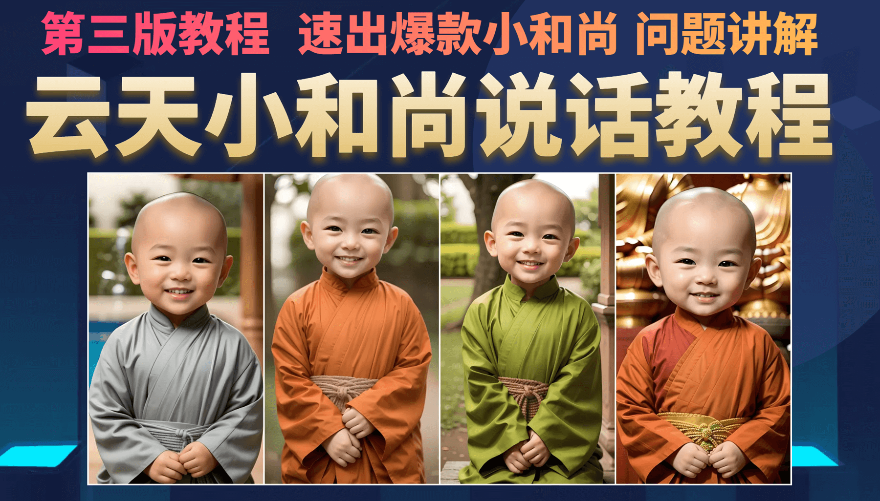 云天小和尚会说话，7天万粉（第3版教程）-多米网络