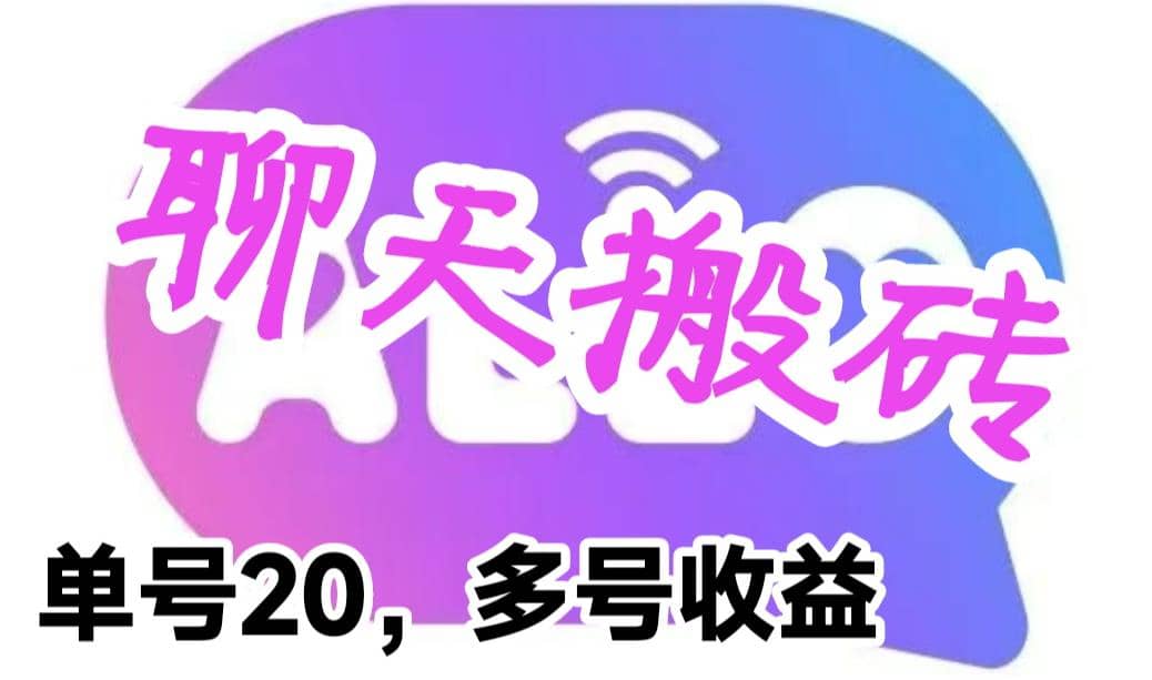最新蓝海聊天平台手动搬砖，单号日入20，多号多撸，当天见效益-多米网络