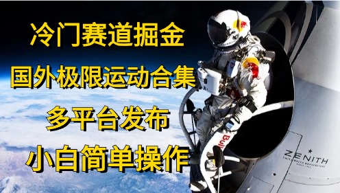 冷门赛道掘金，极限运动合集，多平台发布，小白简单操作-多米网络