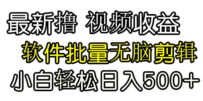 发视频撸收益，软件无脑批量剪辑，第一天发第二天就有钱-多米网络