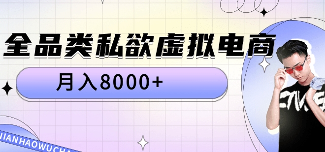 全品类私域虚拟电商，月入8000+-多米网络