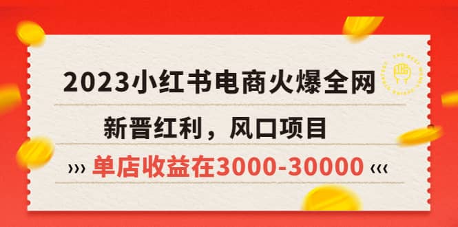 2023小红书电商火爆全网，新晋红利，风口项目，单店收益在3000-30000-多米网络
