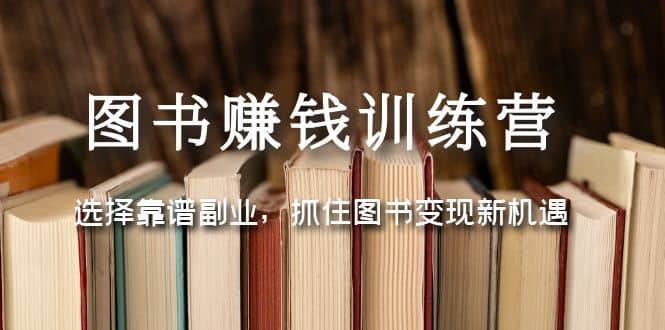 图书赚钱训练营：选择靠谱副业，抓住图书变现新机遇-多米网络