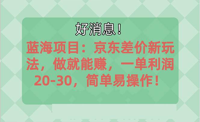 越早知道越能赚到钱的蓝海项目：京东大平台操作，一单利润20-30，简单…-多米网络
