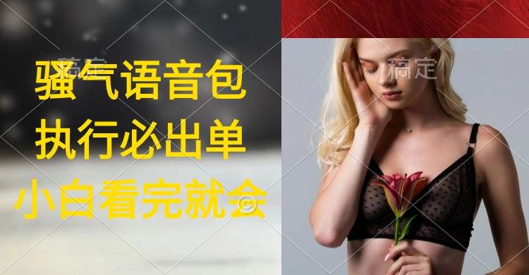 执行就出单，日入2000+，超火骚气语音包，小白看完课程就能马上实操-多米网络